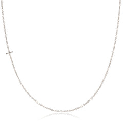 14k Gold Asymmetrical Letter Necklace - T