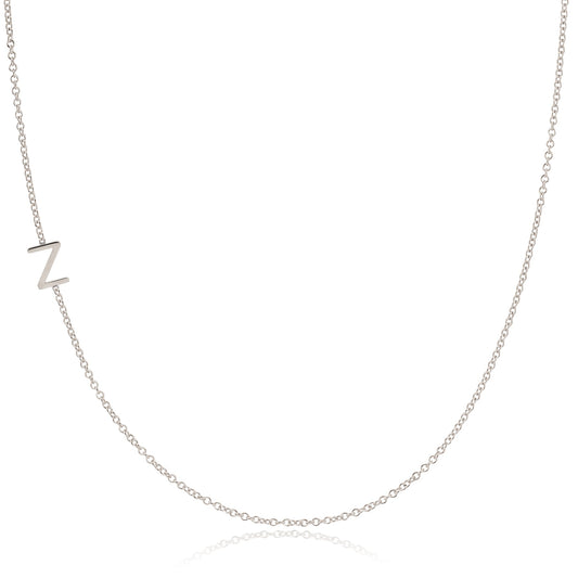 14k Asymmetrical Letter Necklace - Z