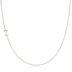 14k Asymmetrical Letter Necklace - Z