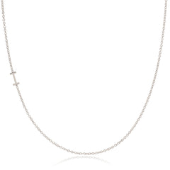 14k Gold Asymmetrical Letter Necklace - I