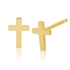 Charm Stud - Cross