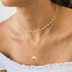 Dainty Horn Necklace
