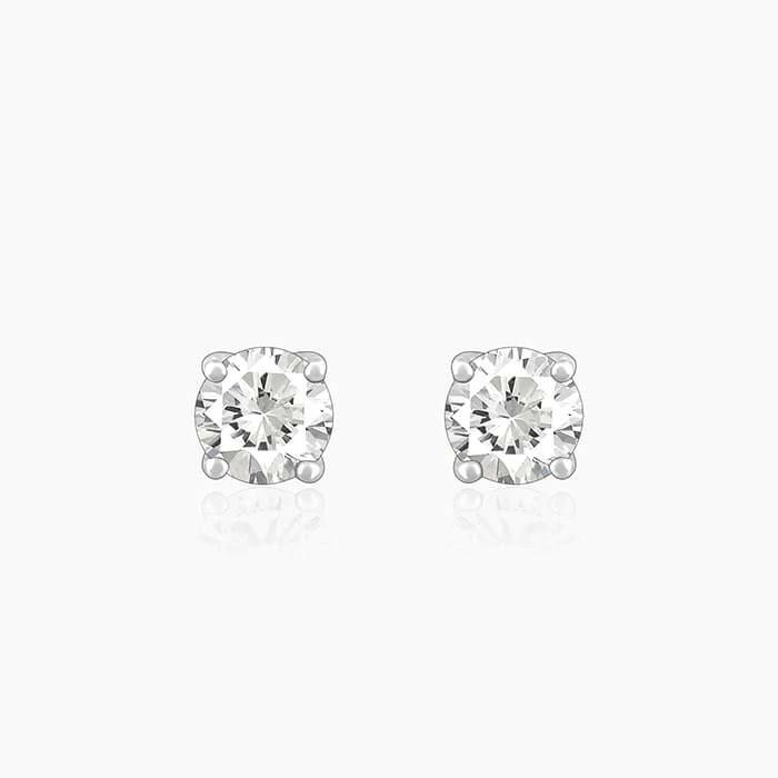 Silver Zircon Earrings Earrings.
