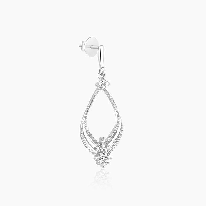 Silver Princess Earrings Earrings.
