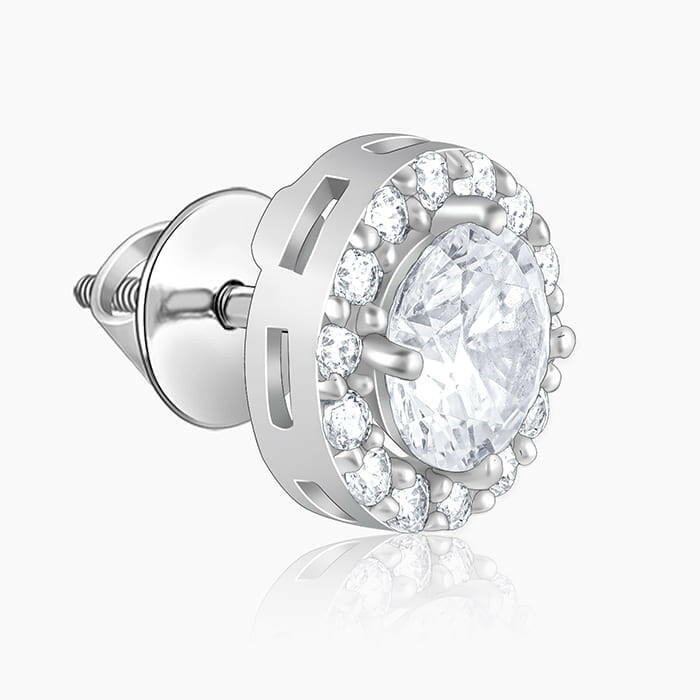 Silver Drizzle Drop Stud Earrings Earrings.