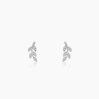 Silver Leaf Earrings Earrings.