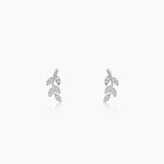 Silver Leaf Earrings Earrings.