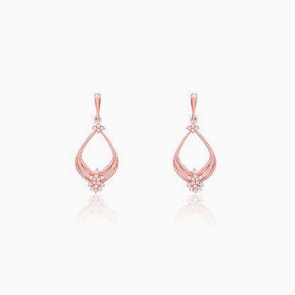 Rose Gold Princess Earrings Earrings.