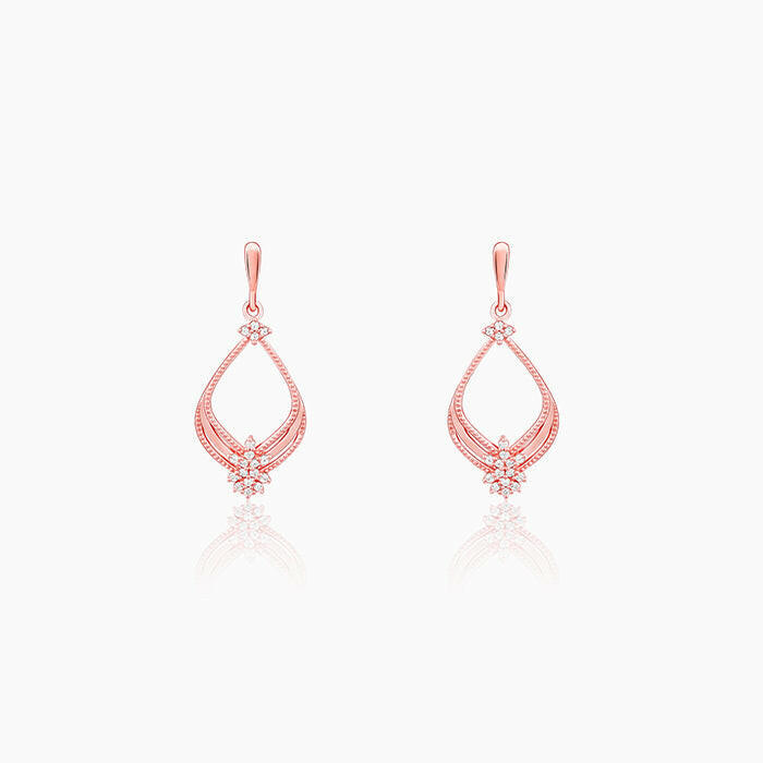 Rose Gold Princess Earrings Earrings.