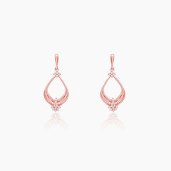 Rose Gold Princess Earrings Earrings.