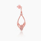 Rose Gold Princess Earrings Earrings.