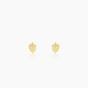 Golden Leaflet Stud Earrings Earrings.