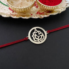 Vighnaharta Ganesha Silver Rakhi