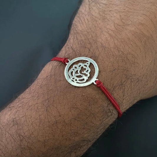 Vighnaharta Ganesha Silver Rakhi