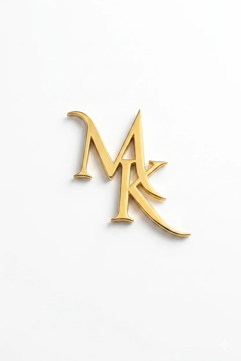 Personalised letter brooches