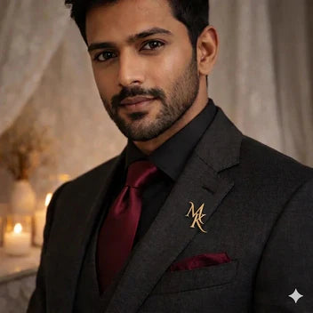 Personalised letter brooches