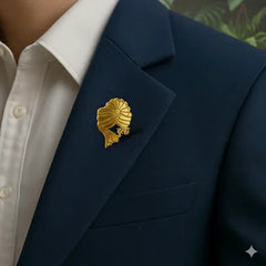 Personalized Groom-Dulha-Barati Wedding Brooch