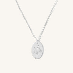 Personalised Birth Flower Necklace