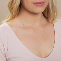 14k Gold Asymmetrical Letter Necklace - L