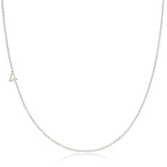 14k Gold Asymmetrical Number Necklace - 4