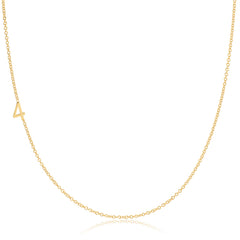 14k Gold Asymmetrical Number Necklace - 4