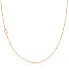 14k Gold Asymmetrical Number Necklace - 9
