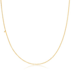 14k Gold Asymmetrical Number Necklace - 1
