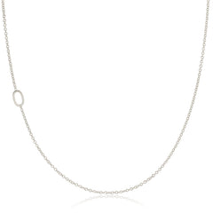 Gold Asymm14ketrical Number Necklace - 0