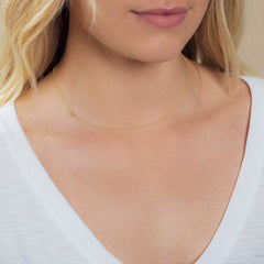 14k Gold Asymmetrical Number Necklace - 4