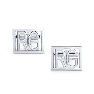 Personalized Initial Groom Wedding Cufflinks For Men And Boys RG