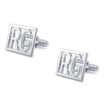Personalized Initial Groom Wedding Cufflinks For Men And Boys RG