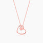 Rose Gold Heart Necklace Necklace.