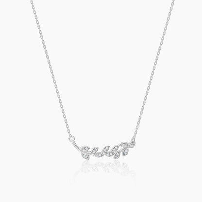 Anushka Sharma Silver Leaf Necklace Pendant.