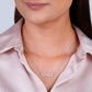 Anushka Sharma Silver Leaf Necklace Pendant.