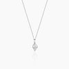 Silver Falling Dew Pendant with Box Chain Pendant.