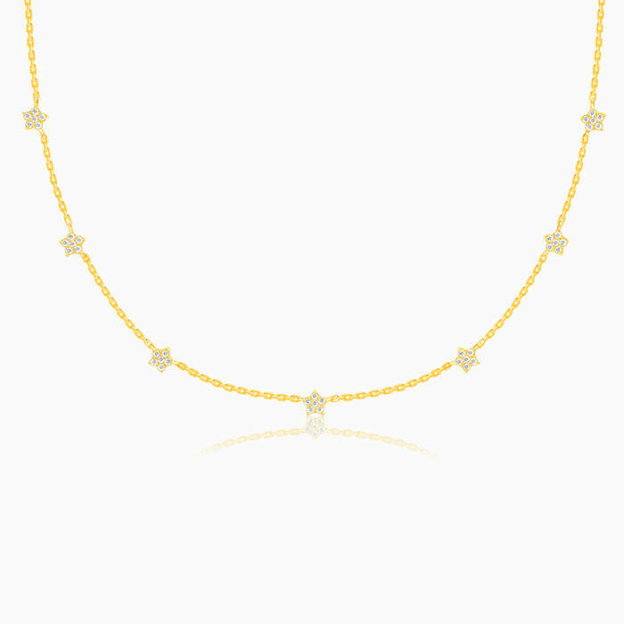 Golden Star Constellation Necklace Pendant.