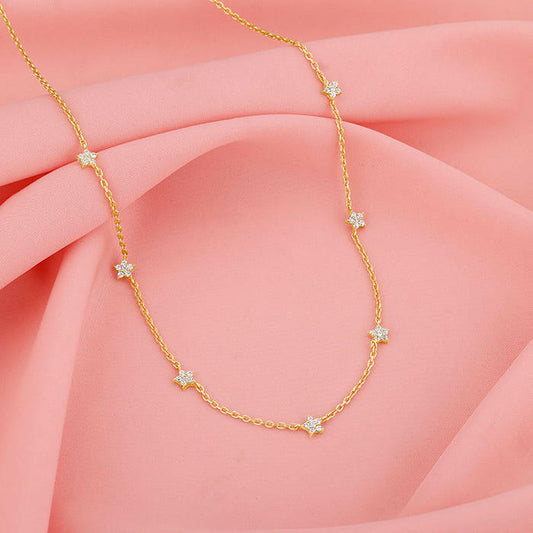 Golden Star Constellation Necklace Pendant.