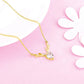 Golden Deer Heart Necklace Pendant.