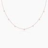 Rose Gold Star Constellation Necklace Pendant.