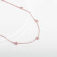 Rose Gold Star Constellation Necklace Pendant.