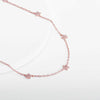 Rose Gold Star Constellation Necklace Pendant.