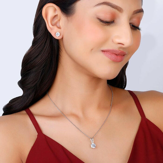Classic Silver Zircon Set Set.