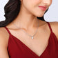 Silver Deer Heart Necklace Pendant.