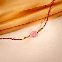 Rose Gold Personalised Bandhan Rakhi