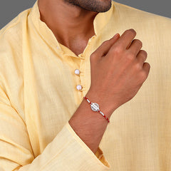 Silver Personalised Bandhan Rakhi