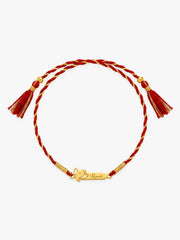Personalized Gold Ganesha Rakhi for Brother with Engraved Name
