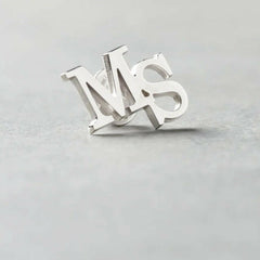 Personalized Initial Letter Name Brooch Brooch.