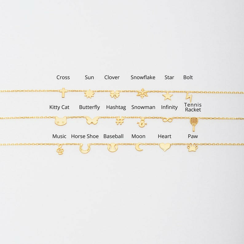 Personalized Initial Letter Name Necklace Necklace.