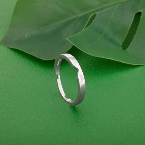 Silver Classic Ring Band for Him Ring.