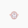 Rose Gold Solitaire Ring Rings.
